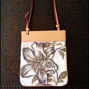 FONTANA DI TREBBIA pocket style embroidered bag